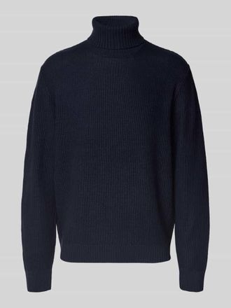 Jack & Jones Jack & Jones Rollkragenpullover mit Strukturmuster Modell ROY in Marine, Größe XXL