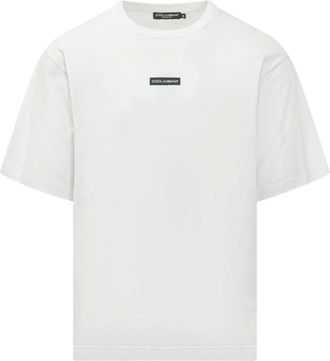 Dolce & Gabbana T-Shirt MC Giro - - Tops - Uomo - Bianco - 2XL