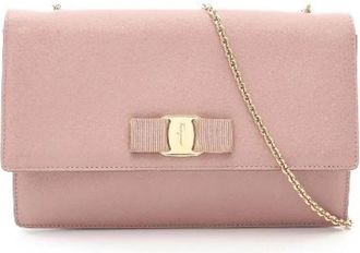 Ferragamo Pre-owned Leren Schoudertas - Dames - Vintage Schoudertas - Roze - ONE Size - Leer - Vintage