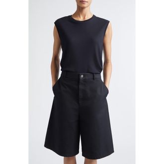 Nellie Partow Oliver Modal & Cashmere Tank in Black at Nordstrom, Size X-Small