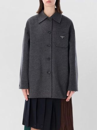 Prada collared shirt jacket long sleeves chest pocket