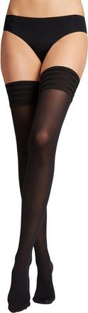Wolford Velvet De Luxe 50 Stay-Up Stockings in Black at Nordstrom, Size X-Small