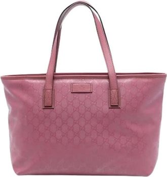 Gucci Pre-owned Tote Bags, female, Pink, Size: ONE SIZE Pre-owned Vintage Tote Bag
