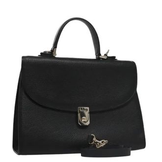 Burberry Pre-owned Handbags, female, Black, Size: ONE SIZE Pre-owned Vintage Hand Bag