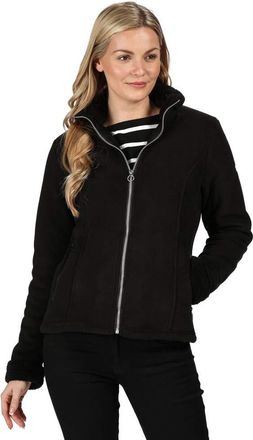 Regatta Womens BRANDALL Forro Polar de microfelpa con cremallera Integral Sweater, (Black), L Regular