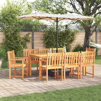 vidaXL Conjunto De Comedor De Jard&iacute;n 7 Pcs Marr&oacute;n Vidaxl