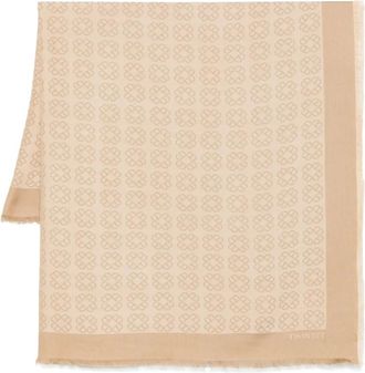 Twin-Set Oval T scarf - women - Viscose - One Size - Neutrals
