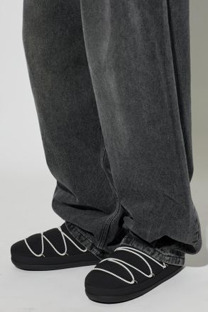 Moon Boot MB SOFT SLIPPER Shoes, Mens, Black