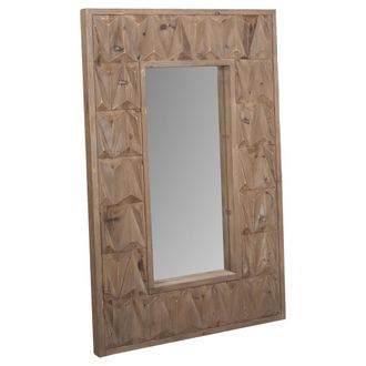 Wanderlust Deco Wanderlust Deco - Espejo De Madera Marr&oacute;n 68,5x6x108,5