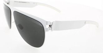 Mykita Dark Grey Browline Unisex Sunglasses COLLAB-ELEKTRA F57 64