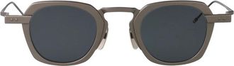 Thom Browne Vierkante zonnebril - unisex - Zonnebrillen - Grijs - 42 MM - Accessoires