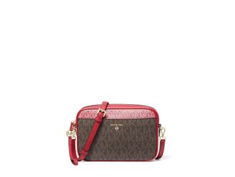 Michael Kors Jet Set Charm Large East/West Camera Crossbody Cross Body Womens Handbags Crimson