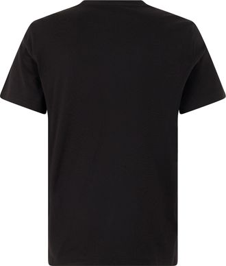Moncler Logo-Patch Cotton T-Shirt - Black