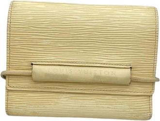 Louis Vuitton Pre-owned Leather Clutch - Dames - Vintage Clutch - Wit - ONE Size - Leer - Vintage