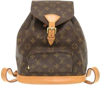 Louis Vuitton Tweedehands Canvas Louis Vuitton tassen - Dames - Vintage Rugzakken - Bruin - ONE Size - Vintage