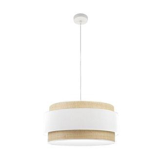 Fabrilamp Colgante 3 Luces Modelo Kandy Natural/blanco - Fabrilamp