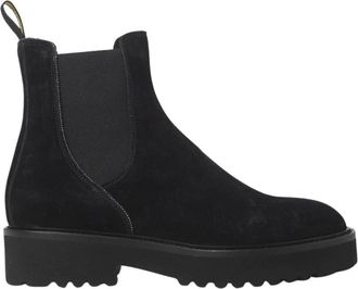 Doucal's Su&egrave;de Beatles-stijl Schoenen - Dames - Chelseaboots - Zwart - 36 1/2 EU - Su&egrave;de - Schoenen
