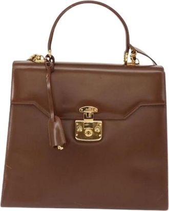 Gucci Pre-owned Handbags, female, Brown, Size: ONE SIZE Pre-owned Vintage Handbag