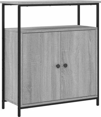 vidaXL Vidaxl - Aparador de madera de ingeniería gris Sonoma 70x30x80 cm