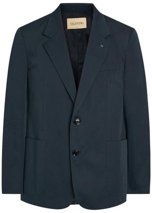 Valentino Garavani Cotton Gabardine Blazer - Navy - 52 (IT52 / XL)
