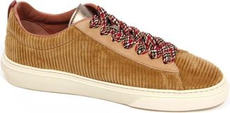 Hogan Velvet Low-Top Schoenen - Dames - Sneakers - Bruin - 36 EU - Leer - Schoenen