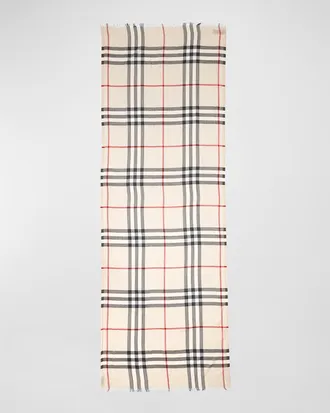 Burberry Giant Check Gauze Scarf