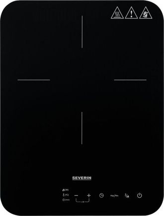 Severin Placa De Cocina De Inducci&oacute;n, Placa Vitrocer&aacute;mica, 10 Niveles De Potencia, Pantalla T&aacute;ctil Con Temporizador, Se&ntilde;al Ac&uacute;stica Y Desconexi&oacute;n Autom&aacute;tica, 