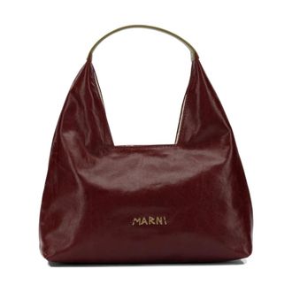 Marni Tassen, Dames, Rood, ONE Size, Katoen, Mini Trapeze Handtas