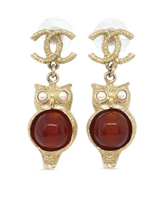 Chanel 2018 CC dangle earrings - Gold