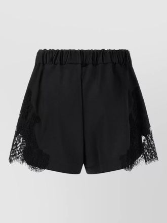 Versace lace insert tailored shorts