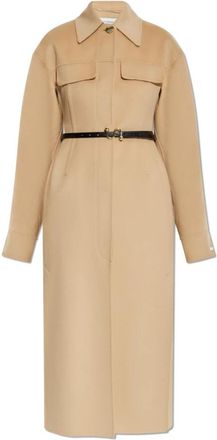Sportmax Jas Olio - Dames - Mantel - Beige - S - Wol - Jassen