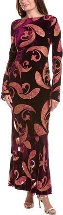 Retrof&ecirc;te Iona Velvet Burnout Dress