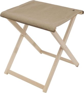 Scalpers Taburete director plegable fabricada en madera de haya estructura sin barniz de primera calidad, lona piedra Scalpers