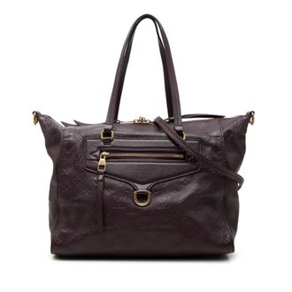 Louis Vuitton Monogram Orb Purple Leather Handbag Tote Bag (Pre-Owned)