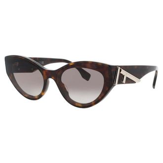 Fendi Bordeaux Oval Ladies Sunglasses FE40125I 68S 52