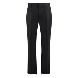Off-white Suit Trousers, male, Black, L, Virgin Wool Trousers