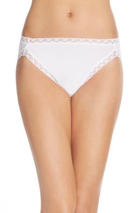 Natori Bliss Cotton French Cut Briefs in White at Nordstrom, Size Xx-Large