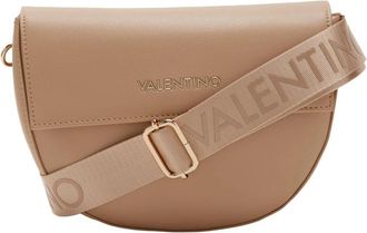 Mario Valentino Bigs Faux Leather Crossbody Bag - Dames - Schoudertassen - Beige - ONE Size - Leer - Tassen