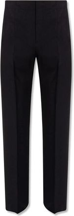 Ferragamo Cotton Silk Pants Ss 23 - Heren - Straight fit broeken - Blauw - XL - Katoen - Broeken