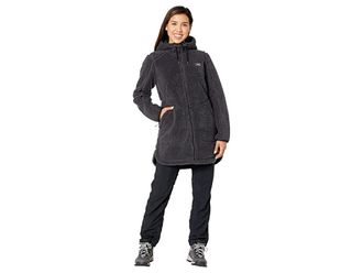 L.L.Bean Mountain Pile Fleece Coat Womens Clothing Alloy Gray : XXS, Polyester/Fleece
