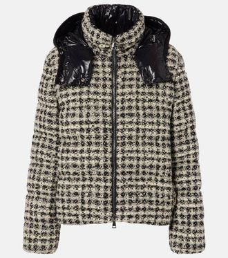 Moncler Andronne wool-blend tweed down jacket