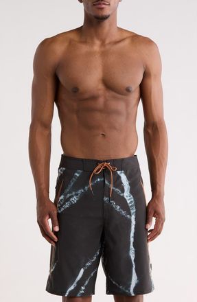 Rvca X Clay Swim Trunks in Black Resin at Nordstrom Rack, Size 32