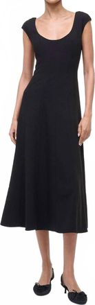 Staud Charlotte Midi Dress In Black