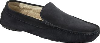 Northwest Territory Mens Lawrence Leather Slippers (9, Navy, numeric_9)