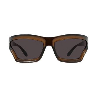 Loewe LW40143U01A Rectangle Full Rim Sunglasses - Brown