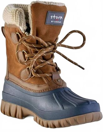 Cougar Womens Claudia Boot In Navy-Chestnut