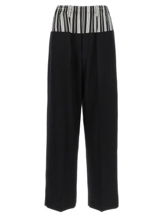 Fendi Black Basque Trompe Loeil Pants