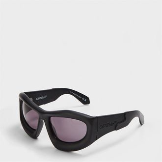 Off-white Mens Accessories Off White Katoka Rectangle Full Rim Sunglasses in Black/Dark Grey - Multicolour - One Size