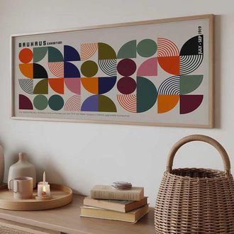 Dmora Cuadro Miseba, Estructura De Madera Nobilitada, 50x120h Cm Multicolor