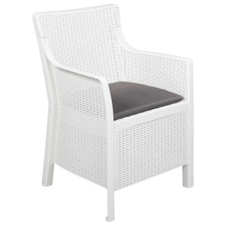 vidaXL Sill&oacute;n Blanco Pp Vidaxl